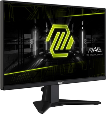 Монітор MSI 24.5" MAG 255XF IPS Black 300Hz, Геймінг, 1920&times;1080, 24.5", 300 Гц, IPS, W-LED, MAG, 8 біт, 16:9, Кут нахилу 90 градусів; Регулювання кута нахилу; Регулювання висоти, Плаский, HDMI, DisplayPort, 3.5 мм audio, 100&times;100, Матове, 1 мс
