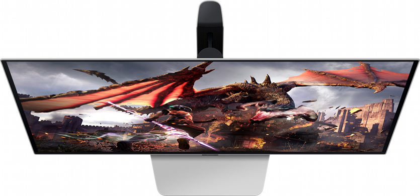 Монітор Samsung 32" Odyssey G80SD (LS32DG800SZXUA) OLED Black Curved 240Hz, 3840&times;2160, 32", 240 Гц, OLED, OLED, Odyssey G8, 10 біт, 16:9, Кут нахилу 90 градусів; Регулювання кута нахилу; Регулювання висоти, Плаский, DisplayPort, 2&times;HDMI, USB Hub, 100&times;100, Матове, 0.03 мс