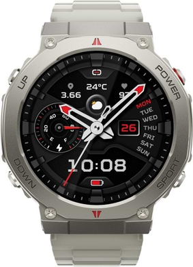 Смарт Годинник Black Shark GS3 Ultra BS-W2415 Silver, 22 мм, 1.43", Моніторинг стресу, Альтиметр, Моніторинг сну, Підрахунок кроків, GS3 Ultra, iOS + Android, 14+ днів, AMOLED, Bluetooth, GPS, Магнітна зарядка, ЧСС, SpO2, Акселерометр, Барометр, Кругла, IP69