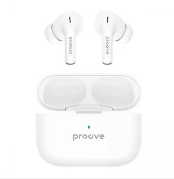 Bluetooth Earphones Proove Mainstream Pro White, TWS (вкладиші), 25 год, Повсякденне, USB-C, Bluetooth, 5.3, Є, IPX4