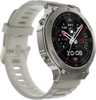 Смарт Годинник Black Shark GS3 Ultra BS-W2415 Silver, 22 мм, 1.43", Моніторинг стресу, Альтиметр, Моніторинг сну, Підрахунок кроків, GS3 Ultra, iOS + Android, 14+ днів, AMOLED, Bluetooth, GPS, Магнітна зарядка, ЧСС, SpO2, Акселерометр, Барометр, Кругла, IP69