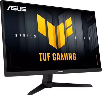 Монітор Asus 23.8" TUF Gaming VG249QM5A (90LM0BA0-B01171) IPS 240Hz Black, Геймінг, 1920&times;1080, 23.8", 240 Гц, IPS, W-LED, TUF Gaming, 8 біт, 16:9, Кут нахилу 90 градусів; Регулювання кута нахилу; Регулювання висоти, Плаский, HDMI, DisplayPort, 3.5 мм audio, 100&times;100, Матове, 1 мс
