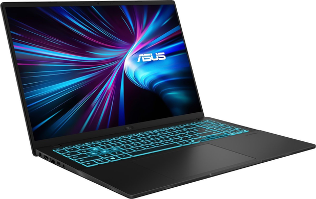 Ноутбук Asus V16 V3607VU-RP148 (90NB15Q1-M00L10) Black, V16, Геймінг, Core 5 210H, Intel Core 5, 8, SSD, 512 ГБ, Дискретна, GeForce RTX 4050, 6 ГБ, DDR5, 32 ГБ, 5600 МГц, 16", 1920&times;1200, IPS, 250 ніт, 144 Гц, USB-A; USB-A; USB-A; USB-C; HDMI; LAN, 63 Вт&middot;год