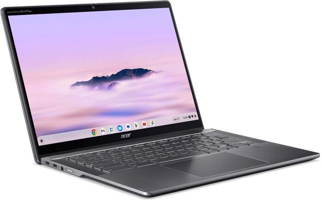 Ноутбук Acer Chromebook Plus Spin 514 CP514-30BW (NX.KYQEU.001) Steel Gray, Chromebook Plus Spin 514, Офіс, Навчання, Core 3 100U, Intel Core 3, 6, SSD, 256 ГБ, Інтегрована, Intel UHD Graphics, Інтегрована, LPDDR5X, 8 ГБ, 5200 МГц, 14", 1920&times;1200, IPS, 340 ніт, 60 Гц, USB-A; USB-C; USB-C; HDMI, 53 Вт&middot;год