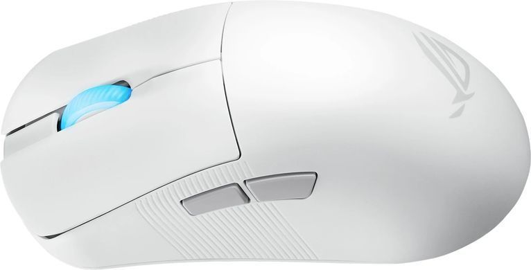 Миша бездротова Asus ROG Harpe Ace Aim Mini White (90MP03Z0-BMUA10), White, Ігрова, Бездротова, 5, 2.4 ГГц, 42000, Пластик, 117 &times; 63 &times; 37 мм, Симетричний, Оптичний