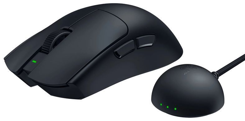 Миша бездротова Razer Viper V4 Pro Wireless Black (RZ01-05630100-R3G1), Black, Ігрова, Бездротова, 6, USB; 2.4 ГГц, 50000, Пластик, 127.1 &times; 63.9 &times; 39.9 мм, Симетричний, Оптичний