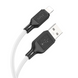 Кабель Hoco X90 Lightning 1m Black, White, Кабель, USB-A - Lightning, Standard Charging, Fast Charge, 1 м, Для заряджання, Датакабель, М'який пластик