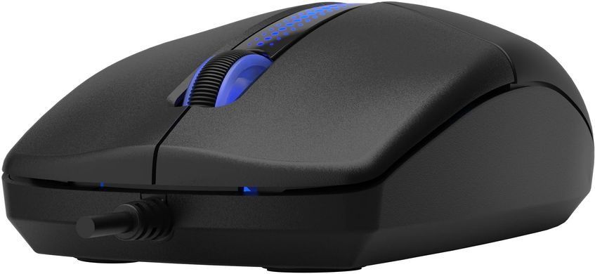 Миша A4Tech N-530S Black, Black, Офісна, Дротова, 3, USB, 1200, 1.50 м, Пластик, 119 &times; 63 &times; 35 мм, Симетричний, Оптичний