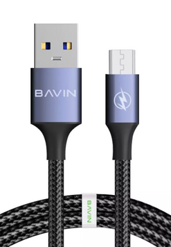 Кабель Bavin CB201 MicroUSB 18W 0.5m Black