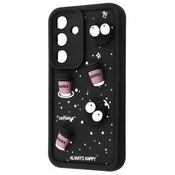 Накладка Samsung S24/S25 (S921B/S937B) Wave Pretty Things Coffee Black