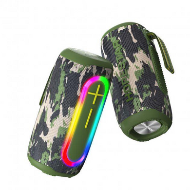 Колонка Bluetooth Hopestar P60 Gray, Camouflage, Bluetooth, AUX, Акумулятор, 20 Вт, До 6 годин, TWS, IPX6
