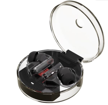 Bluetooth Earphones Gelius Incredible GP-TWS033 Clear Black, TWS (вкладиші), 25 год, Повсякденне, USB-C, Bluetooth, 5.3, Є, IPX5