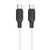 Кабель Hoco X90 Type-C to Type-C 60W 1m Black, White, Кабель, Type-C - Type-C, Standard Charging, Fast Charge, Quick Charge (QC), 60 W, 1 м, Для заряджання, Датакабель, М'який пластик