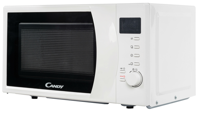 Мікрохвильова піч Candy CMW2070DW 700W Білий, Соло, Розігрів; Розморожування; Приготування, 20 л
