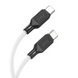 Кабель Hoco X90 Type-C to Type-C 60W 1m Black, White, Кабель, Type-C - Type-C, Standard Charging, Fast Charge, Quick Charge (QC), 60 W, 1 м, Для заряджання, Датакабель, М'який пластик