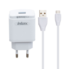 СЗУ Inkax CD-53 QC 3.0 Type-C cable White