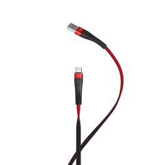 Cable HOCO Type-C U39 Slender 1.2m Black/Red