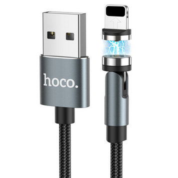 Кабель Hoco U94 Lightning Magnetic 1.2m Black