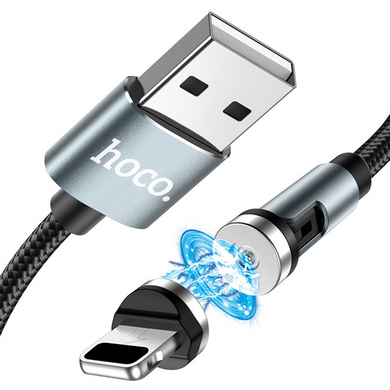 Кабель Hoco U94 Lightning Magnetic 1.2m Black