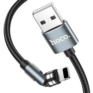 Кабель Hoco U94 Lightning Magnetic 1.2m Black