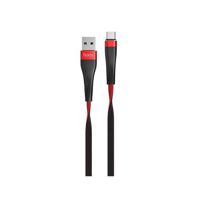 Cable HOCO Type-C U39 Slender 1.2m Black/Red