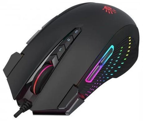 Миша Bloody J90s Black, Black, Ігрова, Дротова, 12, USB, 8000, 1.80 м, Пластик, 125 &times; 69 &times; 39 мм, Ергономічний для правої руки, Оптичний