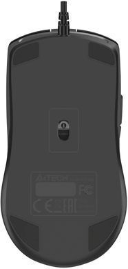 Миша A4Tech Fstyler FM50 Plus Black, Офісна, Дротова, 7, USB, 3200, 1.50 м, Пластик, 105 &times; 70 &times; 42 мм, Симетричний, Оптичний