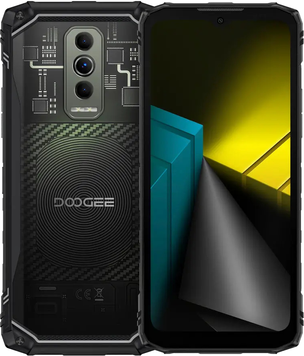 Смартфон Doogee Blade10 Ultra Energy 8/256 Black, Black, Blade10 Ultra Energy, 256 ГБ, 8 ГБ, 6" - 6.99", Є, 2, 4G, 6001 - 7000 mAh, 64 Мп, IP68/IP69K, 1612 x 720