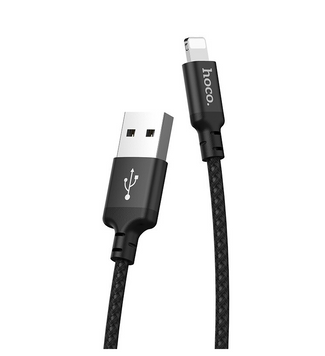 Кабель Hoco X14 Lightning 2m Black
