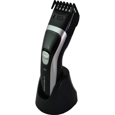 Машинка GRUNHELM GHC508 3W Black/Gray, Акумулятор, Мережа, 60 хв, 8 год, 1, Нержавіюча сталь, Індикатор заряду, Підставка для зарядки, Автоматичне змащування