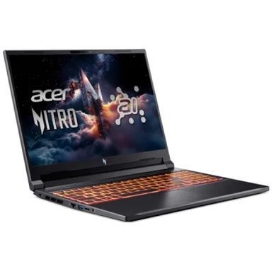 Ноутбук ACER Nitro V 16 AI ANV16-42-R67K (NH.U1JEU.009), Nitro V 16 AI, Геймінг, Ryzen 5 240, AMD Ryzen 5, 6, SSD, 1 ТБ, Дискретна, GeForce RTX 4050, 6 ГБ, DDR5, 16 ГБ, 5600 МГц, 16", 1920&times;1200, IPS, 300 ніт, 180 Гц, USB-A; USB-A; USB-A; USB4; HDMI; LAN, 76 Вт&middot;год