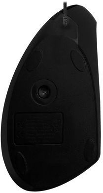 Миша Media-Tech Vertic Black, Black, Офісна, Дротова, 6, USB, 2400, 1.50 м, Пластик, 110 &times; 75 &times; 76 мм, Вертикальний, для правої руки, Оптичний