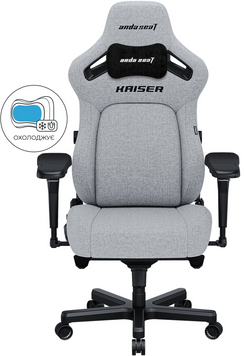 Крісло для геймерів Anda Seat Kaiser 4 Size L Grey (AD12YDDC-L-20-G-CF)