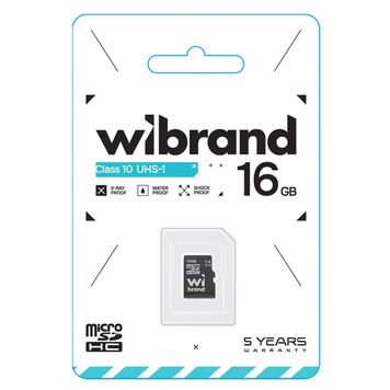 КП Wibrand microSDHC 16Gb 10class UHS-I, 16 ГБ