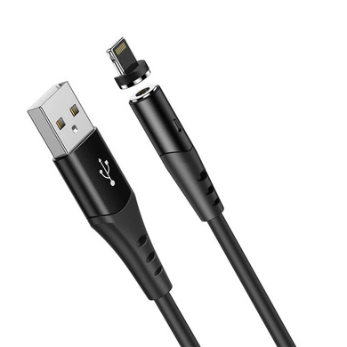 Кабель Hoco X60 Lightning Magnetic 1m Black
