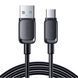Кабель Joyroom S-A14 Type-C Multi-Color 1.2m Black, Black, Кабель, USB-A - Type-C, Standard Charging, Fast Charge, 1.2 м, Для заряджання, Датакабель, М'який пластик