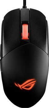 Миша Asus ROG Strix Impact III RGB Black, Black, Ігрова, Дротова, 6, USB, 12000, 2.00 м, Пластик, 126 &times; 62 &times; 39 мм, Симетричний, Оптичний