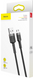 Кабель Baseus CAMKLF-BG1 MicroUSB Kevlar 1m Black