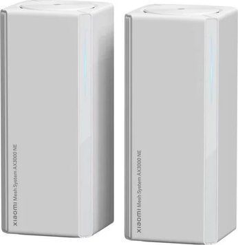 Маршрутизатор Xiaomi Mesh System AX3000 NE 2pack EU (DVB4458GL), Маршрутизатор, 2.4 ГГц, 5 ГГц, 3000 Мбіт/с, 1000 Мбіт/с, 5, Внутрішні