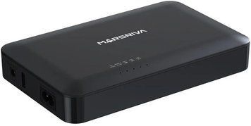 DC mini UPS Marsriva KP1EC 8000mAh Black, 8000 мА&middot;год, 18 Вт, AC 100&ndash;240 В, DC 5/9/12 В, USB Type-A 5 В, Для роутера