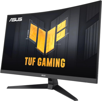 Монітор Asus 31.5" TUF Gaming VG32VQM5B (90LM0BI1-B01171) VA Black Curved, Геймінг, 1920&times;1080, 31.5", 250 Гц, Fast VA, W-LED, TUF Gaming, 8 біт, 16:9, Регулювання кута нахилу, Вигнутий, DisplayPort, 3.5 мм audio, 2&times;HDMI, 100&times;100, Матове, 0.5 мс