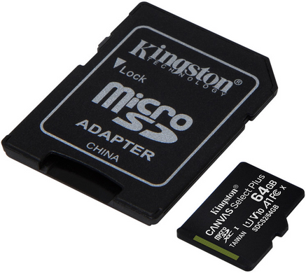 КП Kingston microSDXC 64Gb 10class UHS-I/V10, 64 ГБ