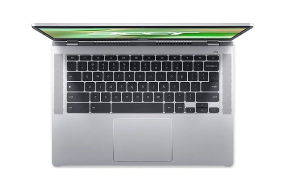 Ноутбук Acer Chromebook 314 CB314-4H (NX.KQDEU.004) Silver, Chromebook 314, Офіс, Навчання, Core i3-N305, Intel Core i3, 8, eMMC, 128 ГБ, Інтегрована, Intel UHD Graphics, Інтегрована, LPDDR5, 8 ГБ, 4266 МГц, 14", 1920&times;1080, IPS, 300 ніт, 60 Гц, USB-A; USB-A; USB-C; USB-C; HDMI, 50 Вт&middot;год