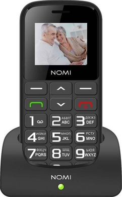 Мобільний телефон Nomi i1871 Black, Black, 1.77", 32 МБ, 800 мАг, Власна ОС, MicroUSB, 3.5 мм, 2, GSM, Bluetooth, FM-радіо, Моноблок
