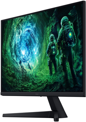 Монiтор Samsung 27" Odyssey G5 (LS27FG532EIXUA) IPS Black 200Hz, 2560&times;1440, 27", 200 Гц, IPS, W-LED, Odyssey G5, 8 біт, 16:9, Кут нахилу 90 градусів; Регулювання кута нахилу; Регулювання висоти, Плаский, HDMI, DisplayPort, 3.5 мм audio, 100&times;100, Матове, 1 мс
