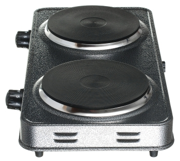 Електроплита Vilgrand VHP152F (2 конф.) 2000W Сірий, Silver