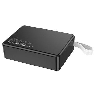Power Bank Hoco J94 Overlord 22.5W 75000mAh Black, 75 000 mAh, 22.5W, USB-C + Micro-USB, 2&times; USB-A + USB-C, Смартфони та планшети