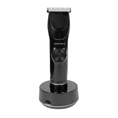 Тример GRUNHELM GHC07UB Black, Акумулятор, 60 хв, 8 год, 3, Нержавіюча сталь, USB зарядка, Миття під водою, Насадка для носа та вух