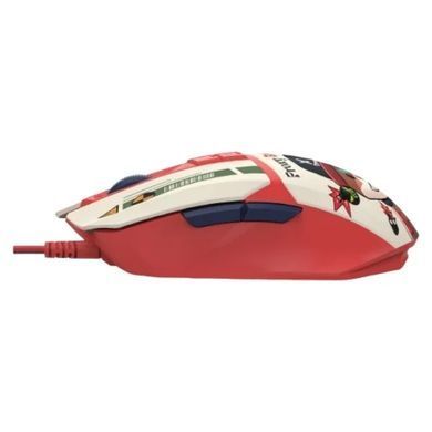 Миша Bloody W63 Max Proxy Boom, Red/White, Ігрова, Дротова, 9, USB, 12000, 1.80 м, Пластик, 126 &times; 74 &times; 43 мм, Ергономічний для правої руки, Оптичний