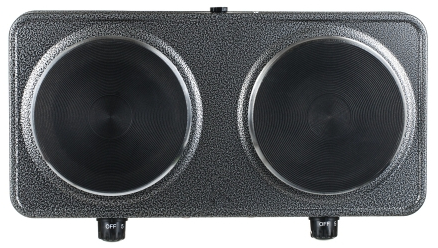 Електроплита Vilgrand VHP152F (2 конф.) 2000W Сірий, Silver